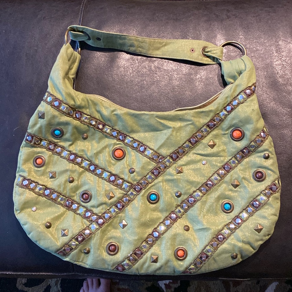 Vintage style purse with beads